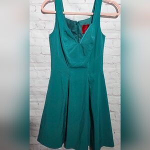 Zac Posen Z Spoke Womens Turquoise Fit & Flare Dress Sz 2 NEW